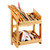 Rosseto BD136 21.2" x 12.8" x 27.63" Rectangular Bamboo 2-Tier Natura Tray and Stand System
