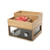 Rosseto BD109 16" W Wood Rectangular 4 Compartments Building Block Condiment Tray