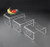 Rosseto RDC107 3 Piece Clear Plastic Rectangular Riser Set