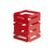 Rosseto SM185 6" W Red Stainless Steel Square Modular Skycap Riser