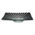 Rosseto GLS031B 13.8" W x 3" H Black Glass Square Stelo Bowl (2 per Set)