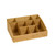 Rosseto SB103 16" W Wood Rectangular 9 Compartments Tabletop Organizer