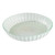 Rosseto GLS043W 10.8" W x 1.8" H White Handmade Glass Round Stelo Bowl (2 per Set)