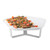 Rosseto SM269 White Stainless Steel Polygon Forme Tray and Riser Set