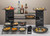 Rosseto GLS033B Black Square Stelo Platter