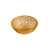 Rosseto GLS056M 3.5" W x 1.4" H Mustard Handmade Glass Round Foglia Mini Bowl (12 per Set)