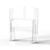 Rosseto AG022 36" W x 33.5" H Clear Acrylic Avant Guarde Shield + Serve Sneeze Guard with Adjustable Pass-Through