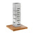 Rosseto SM162 Silver Stainless Steel Square Bamboo Base Skycap Tower Riser