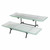 Rosseto GST02WFP 22.5" x 17.75" x 6.5" H Black Rectangular Metal 2-Tier Display Stand
