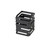 Rosseto D623RB 6" W Black Stainless Steel Square Multi-Level Skycap Riser