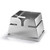 Rosseto LD135 11.65" W Silver Stainless Steel Trapezoid Protective Coating Skycap Riser