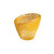 Rosseto GLS052M 3.3" W x 2.8" H Mustard Handmade Glass Round Foglia Mini Bowl (12 per Set)