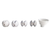 Rosseto EZP028 Portioned Scoops Set for EZ-PRO & EZ-SERV