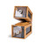 Rosseto BD106 8" x 14.75" x 7.5" H 1 Clear Acrylic Drawers and Bamboo with Natural Finish Small Building Block Drawer