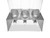 Rosseto EZ564 (3) 1.3 Gal. Tabletop EZ-SERV Dry Product Dispenser
