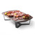 Rosseto SM291 20.4" W Black Stainless Steel Rectangular with Walnut Melamine Tray Forme Tray and Riser Set