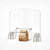 Rosseto AG020 48" W x 40" H Clear Acrylic Avant Guarde Sneeze Guard or Health Safety Shield with Pass-Through Door