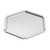 Rosseto SM121 18" Dia. x 1.5" H Stainless Steel Hexagonal Textured Large Honeycomb Tray