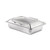 Rosseto SM249 9.5 Qt. Stainless Steel Rectangular Multi-Chef Chafing Pod