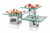 Rosseto D61877 6" W Stainless Square Steel with Protective Coating Display Riser
