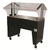 Advance Tabco B3-STU-B 3-Pan 20 Gauge Stainless Steel Black Vinyl Portable Solid Top Buffet Table
