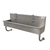 Advance Tabco 19-18-40EF 40" W x 19.5" D x 28.5" H 16 Gauge 304 Stainless Steel Wall Mounted Multiwash Hand Sink