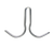 Advance Tabco TA-89 4" W Double Sided Pot Hooks