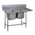 Advance Tabco 94-22-40-24R 42" H x 72" W x 28" D 14 Gauge 304 Stainless Steel 2-Compartment Regaline Sink