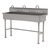 Advance Tabco FS-FM-60-F 60" W x 19.5" D x 42.5" H 14 Gauge Stainless Steel Multiwash Hand Sink