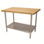 Advance Tabco H2S-243 36" W 24" D Wood Top with Stainless Steel Undershelf Maple Top Work Table