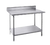 Advance Tabco KLG-3611 132" W x 36" D 14 Gauge 304 Stainless Steel Top Galvanized Adjustable Undershelf Work Table