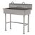 Advance Tabco FS-FM-40-ADA-F 40" W x 19.5" D x 42.5" H 14 Gauge 304 Stainless Steel Multiwash Hand Sink