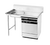 Advance Tabco DTU-U60-60L 60" W 16 Gauge 304 Stainless Steel Top Left of Machine Undercounter Dishtable