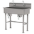 Advance Tabco FS-FM-40KV 40" W x 19.5" D x 42.5" H 14 Gauge Stainless Steel Multiwash Hand Sink