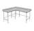 Advance Tabco KTMS-306 72" x 60" Stainless Steel 14 Gauge L-Shaped Work Table