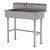Advance Tabco FC-FM-1-ADA-F 40" W x 19.5" D 16 Gauge Freestanding Service Sink