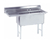 Advance Tabco FS-2-2424-24L 74.5" W 14 Gauge Stainless Steel Fabricated Sink