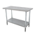 Advance Tabco SLAG-368-X 96" W x 36" D Stainless Steel Base 16 Gauge Adjustable Undershelf Flat Top Work Table