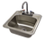 Advance Tabco DI-1-1515 15" W x 15" D x 6" H 20 Gauge 304 Stainless Steel 1-Compartment Special Value Drop-In Sink