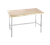 Advance Tabco TH2G-368 96" W x 36" D Wood Top with Galvanized Base Maple Top Work Table