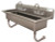 Advance Tabco FC-WM-40-F 40" W x 19.5" D x 29.5" H 16 Gauge 304 Stainless Steel Wall Mounted Multiwash Sink