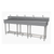 Advance Tabco FC-FM-100FV 100" W x 19.5" D 16 Gauge Freestanding Multiwash Hand Sink