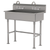 Advance Tabco FS-FM-40-F 40" W x 19.5" D x 42.5" H 14 Gauge Stainless Steel Multiwash Hand Sink