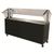 Advance Tabco B5-STU-B-SB 5-Pan 20 Gauge Stainless Steel Black Vinyl Portable Solid Top Buffet Table