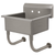 Advance Tabco FC-WM-2721 24" W x 18" D x 12" Deep Bowl 16 Gauge Stainless Steel Wall Mounted Service Sink