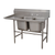 Advance Tabco 94-2-36-36L 45" H x 76" W x 27" D 14 Gauge 304 Stainless Steel 2-Compartment Regaline Sink