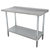 Advance Tabco FAG-3012 144" W x 30" D Galvanized Base 16 Gauge Work Table