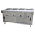 Advance Tabco SW-4E-120-DR 4 Pans Stainless Steel Sealed Well Enclosed Storaged Base Electric Hot Food Table - 120 Volts