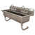 Advance Tabco FS-WM-40-F 40" W x 19.5" D x 29.5" H 14 Gauge 304 Stainless Steel Wall Mounted Multiwash Hand Sink