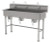 Advance Tabco FC-FM-60KV 60" W x 19.5" D 16 Gauge Freestanding Multiwash Hand Sink